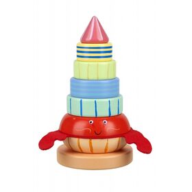 Ξύλινος Κύβος Στοίβαξης Καβούρι Orange Tree Toys