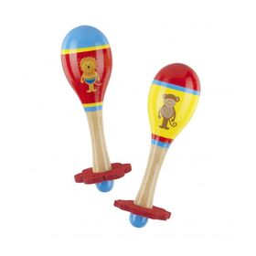 Μαράκες σετ Λιοντάρι & Μαιμού Orange Tree Toys
