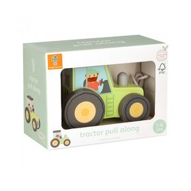 Τρακτέρ Famyard  Pull Along Orange Tree Toys