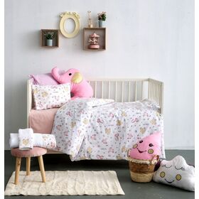 Σετ Σεντονια 120χ160  Bebe  Κουνιας - Tommy Pink