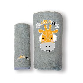 Σετ Πετσετες 2 Τεμαχιων Bebe Kenthma-Giraffe Silver