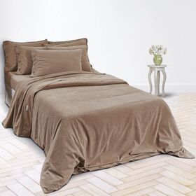 Σετ Παπλωματοθηκη Υπερδιπλη +2 Μαξ/κες-Sciara Beige