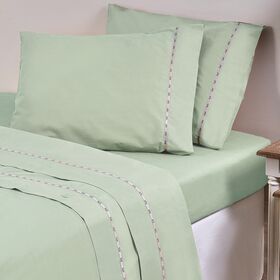 Παπλωματοθηκη Υπερδιπλη  230χ250 με Κουμπια - Colori Pistachio