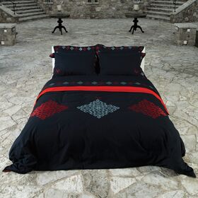 Παπλωμatoθηκη Υπερδιπλη  230χ250 +2 Μαξ/κες  ( 50χ70 +7 )  Oxford-Imperia red