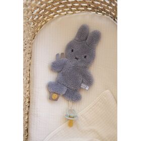 Miffy Fluffy Πανάκι Παρηγοριάς με Κλιπ Πιπίλας ραφ