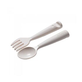 Miniware Des.10 Πιρούνι & Κουτάλι pla Λευκό-13,5cm