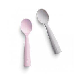 Miniware Des.12  σετ 2τ Κουτάλια Σιλικόνης ροζ-13,5cm
