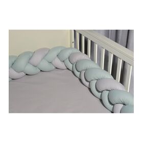 Oliver Baby des 3305 Πλεξούδα Μέντα-Γκρι Τριπλή Βαμβακερή 20x200