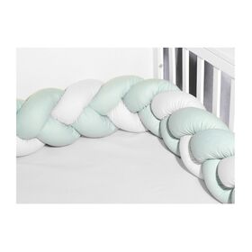 Oliver Baby Des.3130 Πλεξούδα Λευκή-Μέντα Τριπλή Βαμβακερή 20x200