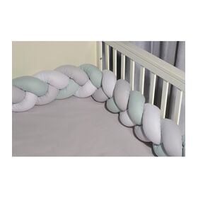 Oliver Baby Des.3135 Πλεξούδα Λευκό-Μέντα-Γκρι  Βαμβακερή 20x200