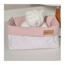 Oliver Baby Des.402 Καλάθι Αποθήκευσης Διπλής Όψης 25x15x13 Ύψος  Σάπιο Μήλο