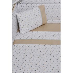 Oliver Baby Des.404 Σεντόνια Κούνιας σετ 3τ -110x170 Μπεζ