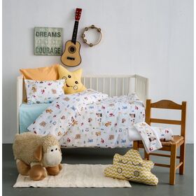 Σετ Σεντonia Bebe 75x110 Λικνου - Alfie Blue