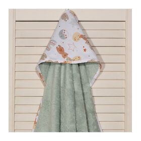 Oliver Baby Μπουρνούζι Μέντα Σχέδιο 413-1 75χ75 100% Βαμβάκι 450grs/sqm Oliver Baby