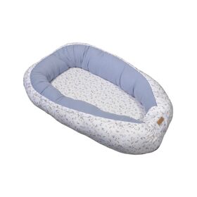 Oliver Baby Des.401 Φωλιά Διπλής Όψης-Πλεκτό Ζέρσεϋ Μπλε 100% Βαμβάκι - 75x110 Ανοικτή Διάσταση
