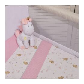 Σεντονια  Λικνου 2τ σχ 412 ροζ Oliver Baby