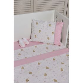 Σεντονια Κουνιας 3τ σχ 412 ροζ Oliver Baby