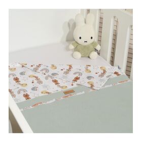 Oliver Baby Des.413  Καλοκαιρινή Κουβέρτα Διπλής Όψης  Μέντα  75x95