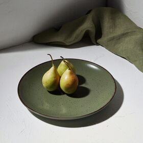 ESTIA ΠΙΑΤΟ ΡΗΧΟ TERRA ΠΟΡΣΕΛΑΝΙΝΟ 21cm GREEN