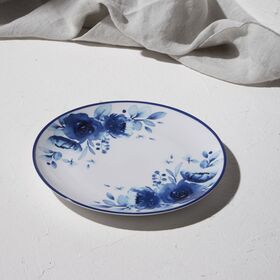 ESTIA ΠΙΑΤΟ ΡΗΧΟ BLUE ROSE ΠΟΡΣΕΛΑΝΙΝΟ 20cm