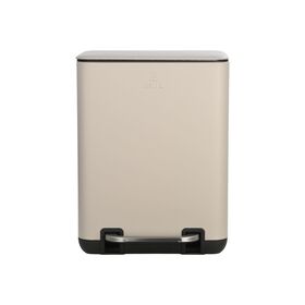ESTIA ΧΑΡΤΟΔΟΧΕΙΟ ΜΠΑΝΙΟΥ CUBIC SOFT CLOSE 6lt TAUPE