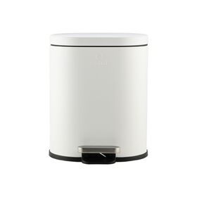 ESTIA ΧΑΡΤΟΔΟΧΕΙΟ ΜΠΑΝΙΟΥ OVOID SOFT CLOSE 6lt ΛΕΥΚΟ