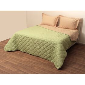 Κουβερτώριο Δίχρωμο Μονό 160x240 Microfiber Πράσινο/μπεζ