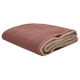 Κουβέρτα Δίχρωμη Polycotton Μονή 160x220 Καστανό/μπεζ