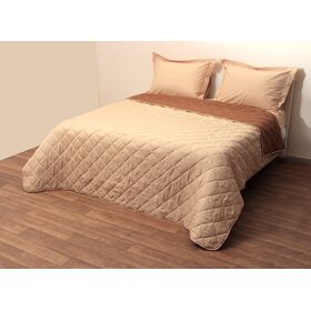 Κουβερτώριο Δίχρωμο Μονό 160x240 Microfiber Μπεζ/καφέ