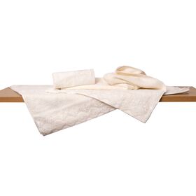 Σετ 3 τεμ Πετσέτες 30x50, 50x100, 70x140 με Δανδέλα νο6 Εκρού