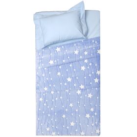 Κουβέρτα Flannel Fleece Μονή 150x220 Άστερ - Φωσφορίζει στο Σκοτάδι