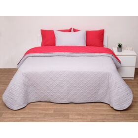 Κουβερτώριο Δίχρωμο Μονό 160x240 5100 Κόκκινο/γκρι