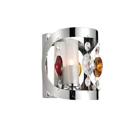 MB0810-1A  'MIX' WALL LAMP CHROME CRYSTAL 1Γ1