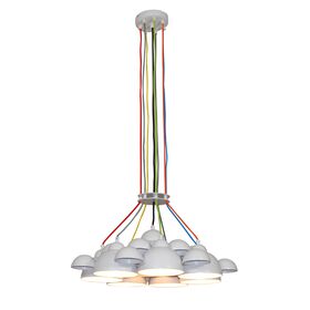 HL-3591-XL CONALL WHITE & BRONZE PENDANT