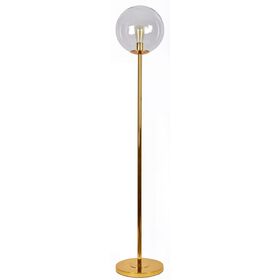 SE 3000-1 GOLD FLOOR LAMP GLOBE CLEAR 1B2