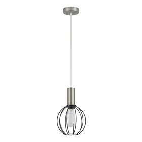 SE21-NM-4-GR2 ADEPT TUBE Nickel Matt Pendant Black Metal Grid+