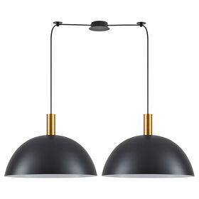 SE21-GM-4-BL2-MS50 ADEPT TUBE Gold Matt Pendant Black Metal Shade+