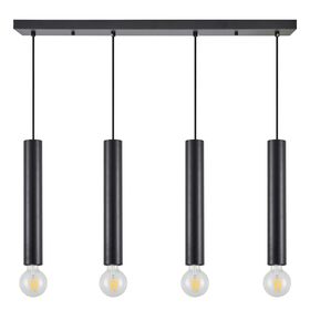 SE21-BL-5-4BL ADEPT TUBE BLACK Black Pendant+