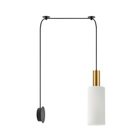 SE21-GM-4-NM1W-GL3 ADEPT TUBE Gold Matt Wall Lamp White Glass+