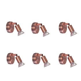 SE 140-C1 (x6) Saba Packet Copper adjustable spotlight+