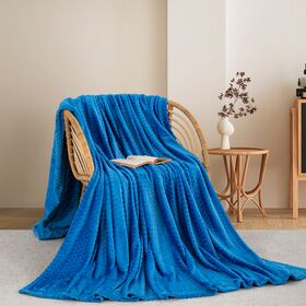 ΚΟΥΒΕΡΤΑ  FLEECE ΥΠΕΡΔΙΠΛΟ 220X240 ADAM HOME (550) BLUE(03)