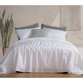 Σεντόνια king size 4τμχ. 280x270cm Βαμβάκι nef-nef serenity collection - perfection - white 035080
