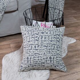 Μαξιλαροθήκη Letters 11 - 65x65cm Δαπέδου με Γέμιση