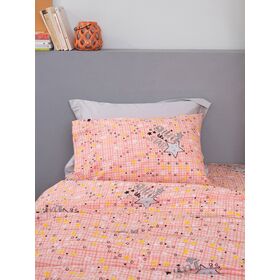 Ζευγος Μαξιλαροθηκες Φωσφοριζέ 50x70 Cluster Pink