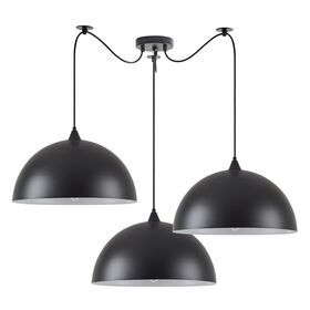Se21-bl-b10-bl3-Ms40 Adept Pendant Black Metal Pendant+