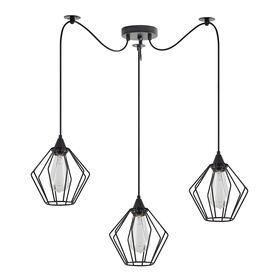Se21-bl-b10-bl3-gr1 Adept Pendant Black Metal Grid Pendant+