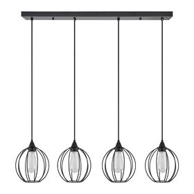 Se21-bl-b10-4bl-gr2 Adept Pendant Black Metal Grid Pendant+