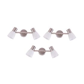 Se 130-c2 (X3) Softy Packet Nickel mat Adjustable Spotlight With Opal Glass+