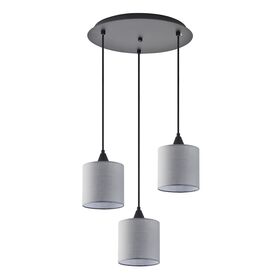 Se21-bl-b10-bl3-sh2 Adept Pendant Grey Shade Pendant+