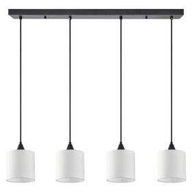 Se21-bl-b10-4bl-sh1 Adept Pendant White Shade Pendant+